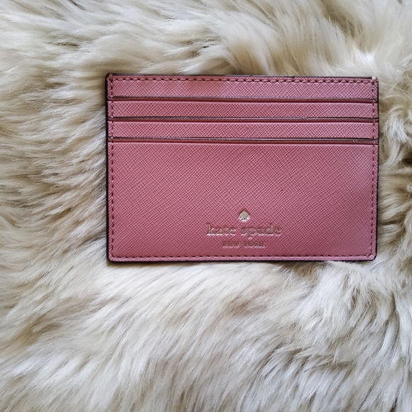 kate spade Handbags - Authentic Kate Spade Card Holder PINK GLITTER Beyond EUC